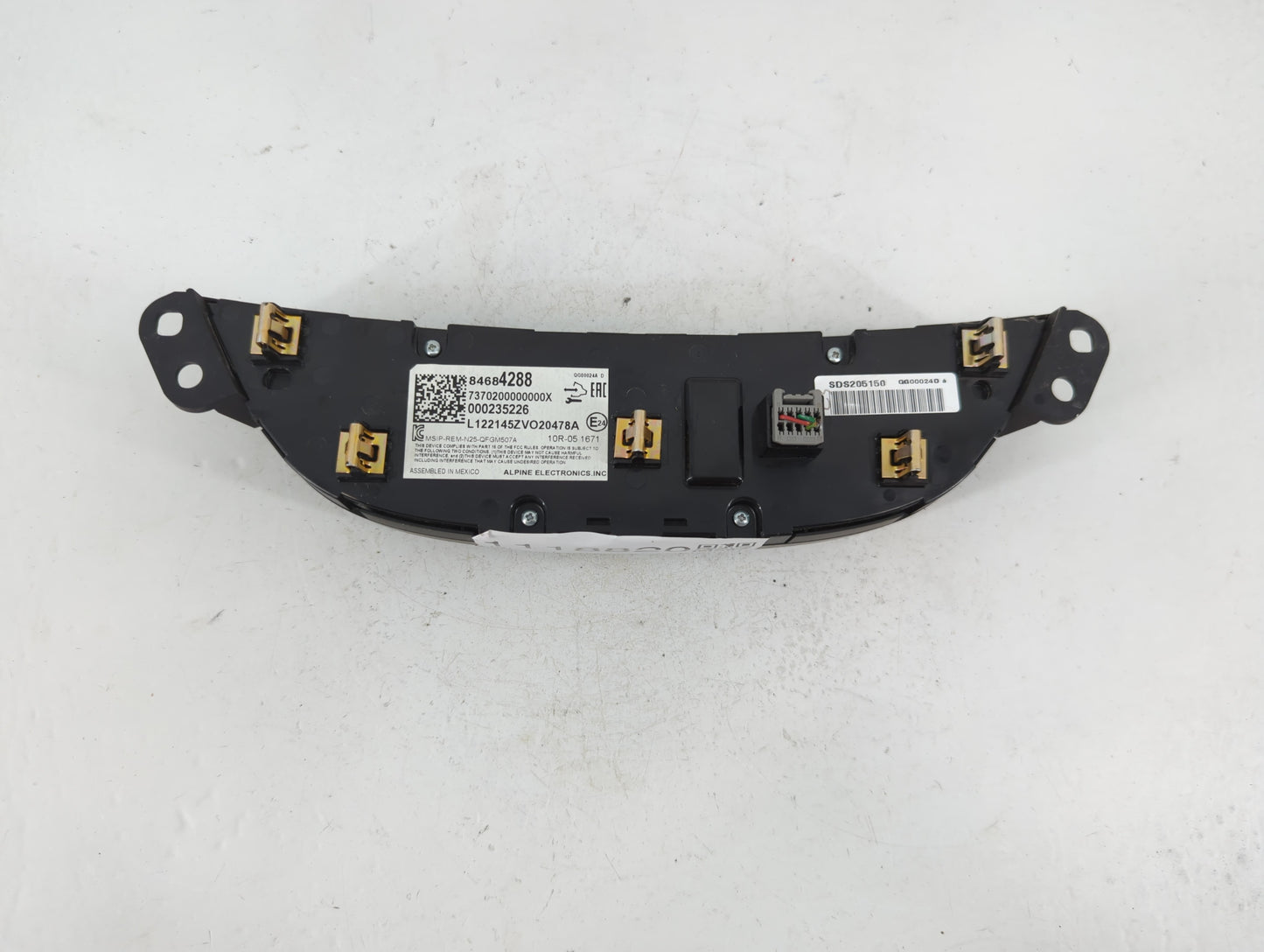 2018-2021 Chevrolet Malibu Climate Control Module Temperature AC/Heater Replacement P/N:84684288 Fits Fits 2018 2019 2020 20