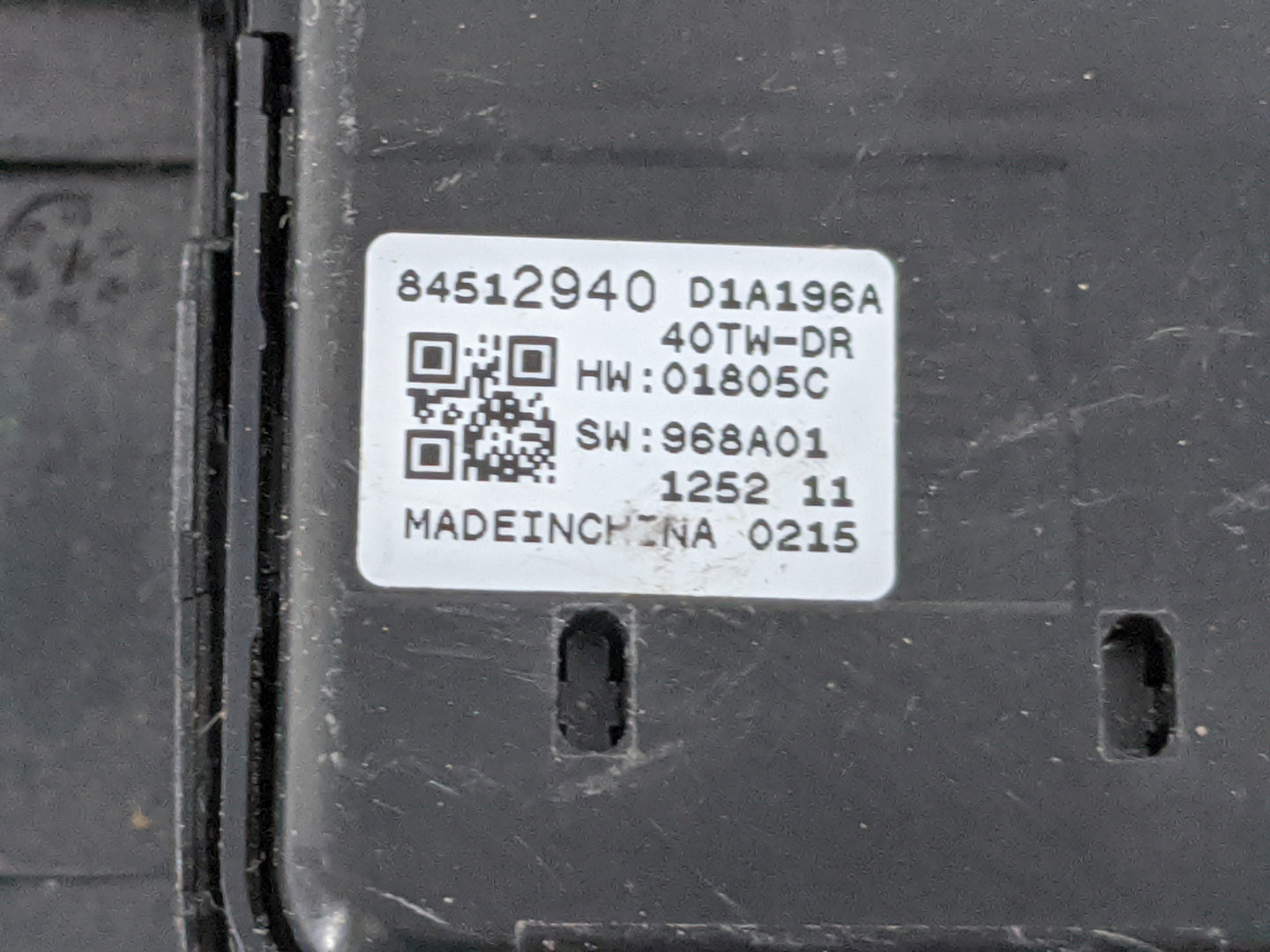 2016-2021 Chevrolet Malibu Master Power Window Switch Replacement Driver Side Left P/N:84139693 Fits OEM Used Auto Parts - O