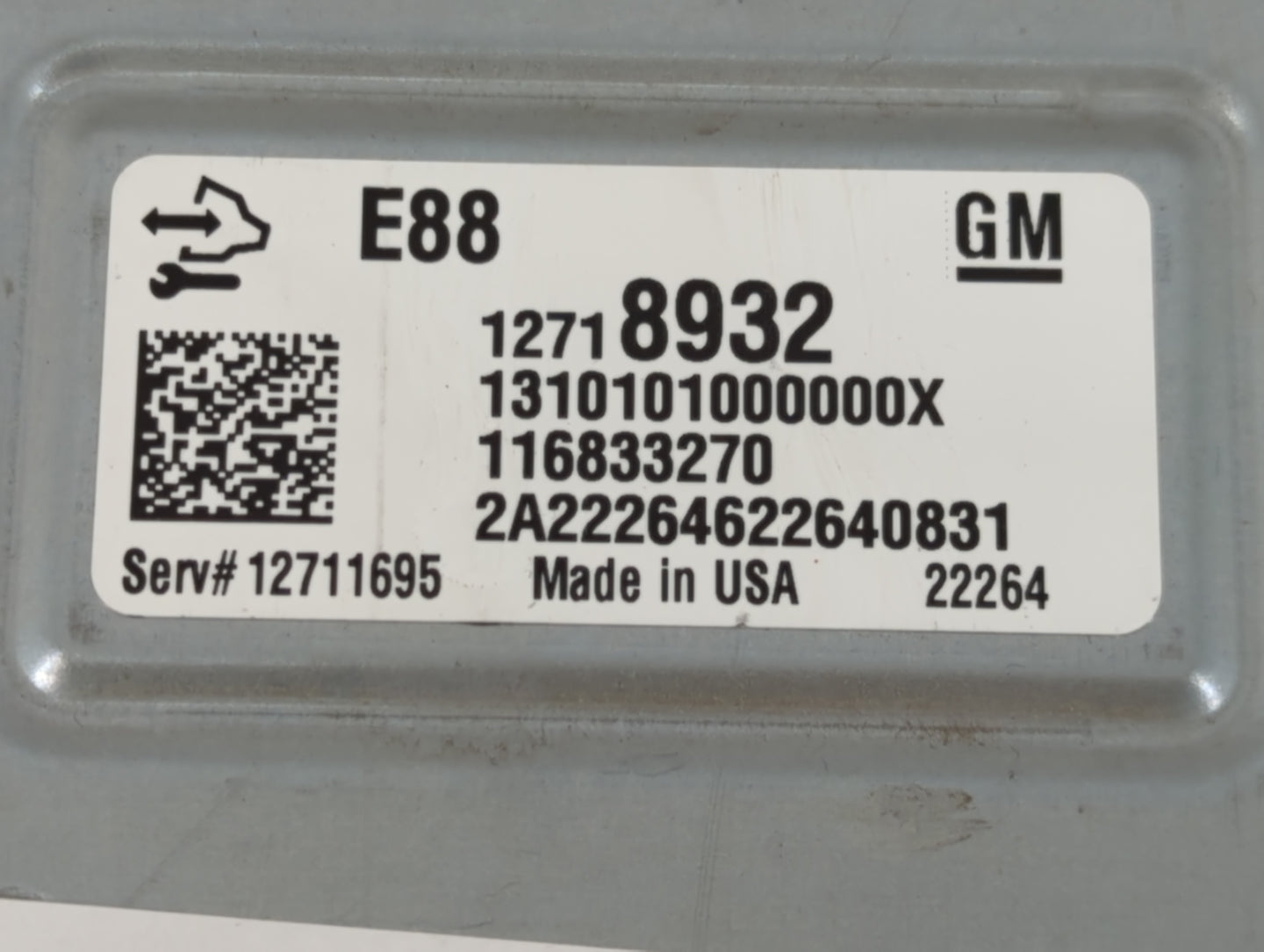 2020-2021 Chevrolet Malibu PCM Engine Control Computer ECU ECM PCU OEM P/N:12718932 Fits Fits 2020 2021 2022 OEM Used Auto P