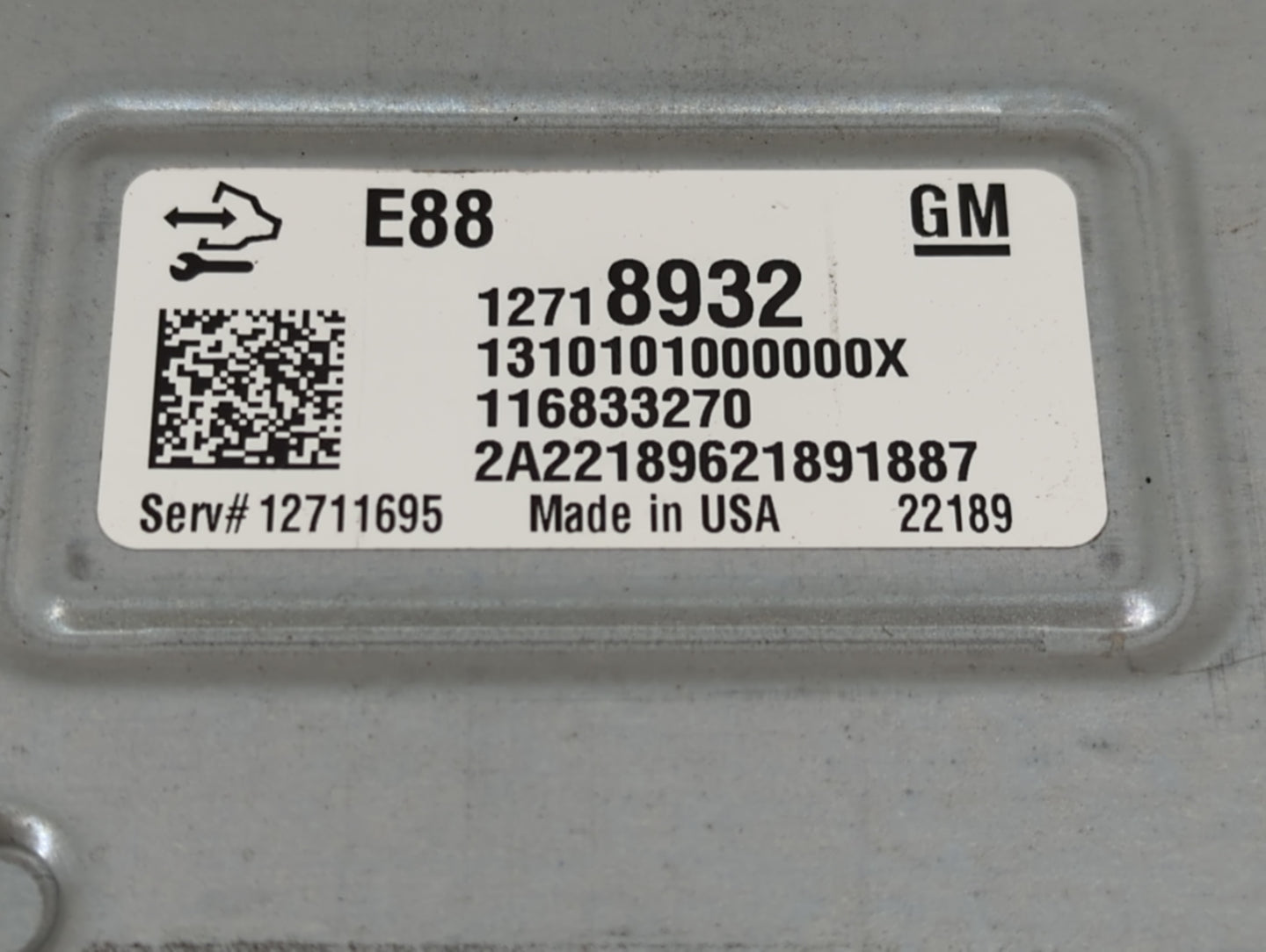2020-2021 Chevrolet Malibu PCM Engine Control Computer ECU ECM PCU OEM P/N:1271 8932 Fits Fits 2020 2021 2022 OEM Used Auto 