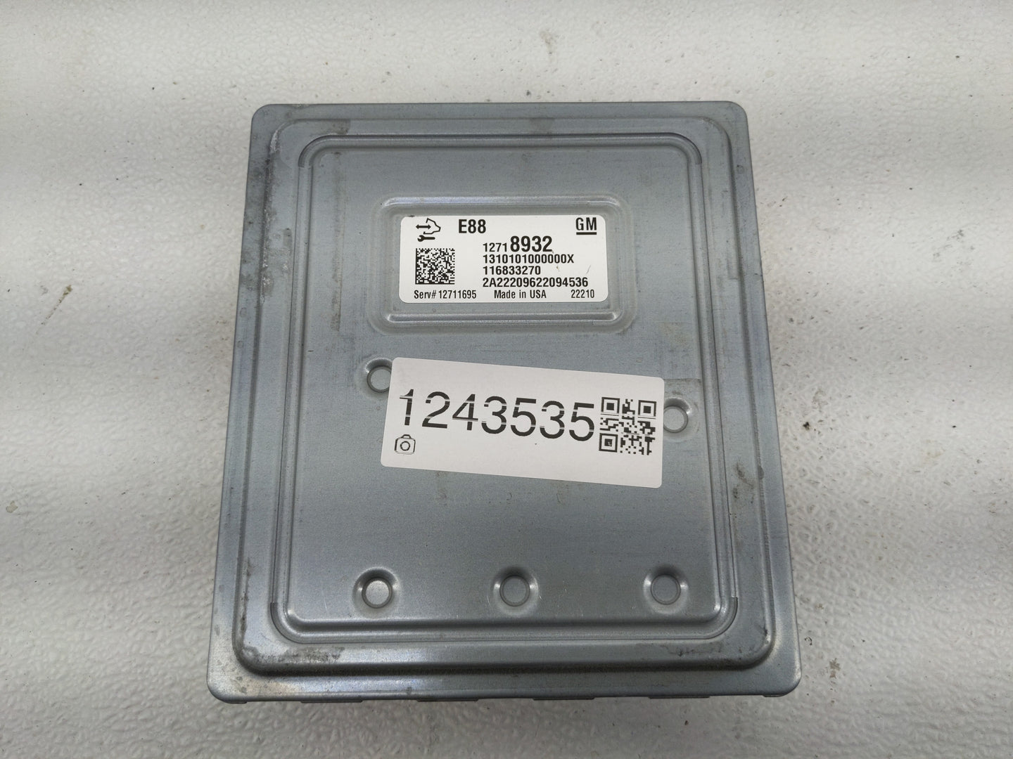 2020-2021 Chevrolet Malibu PCM Engine Control Computer ECU ECM PCU OEM P/N:116833270 12718932 Fits Fits 2020 2021 2022 OEM U