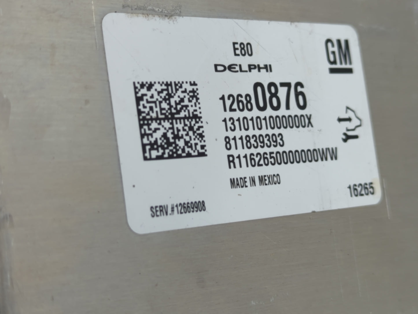 2020-2021 Chevrolet Malibu PCM Engine Control Computer ECU ECM PCU OEM P/N:12680876 Fits Fits 2020 2021 2022 OEM Used Auto P