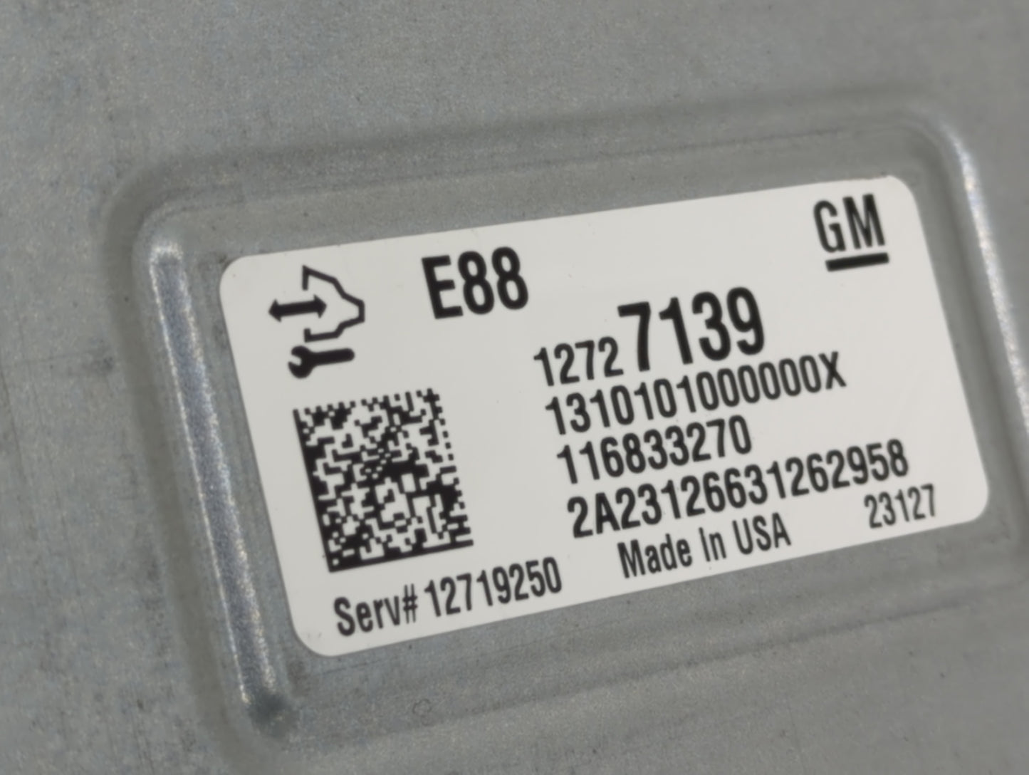 2020-2021 Chevrolet Malibu PCM Engine Control Computer ECU ECM PCU OEM P/N:116833270 12727139, 12718932 Fits Fits 2020 2021 