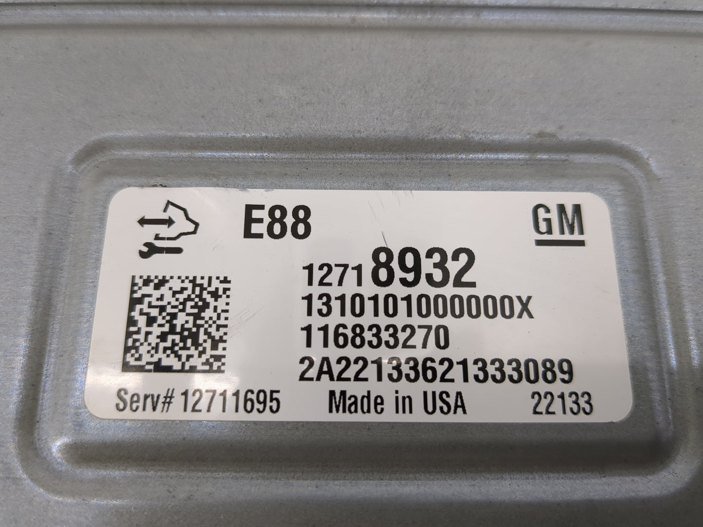 2020-2021 Chevrolet Malibu PCM Engine Control Computer ECU ECM PCU OEM P/N:116833270 12718932 Fits Fits 2020 2021 2022 OEM U