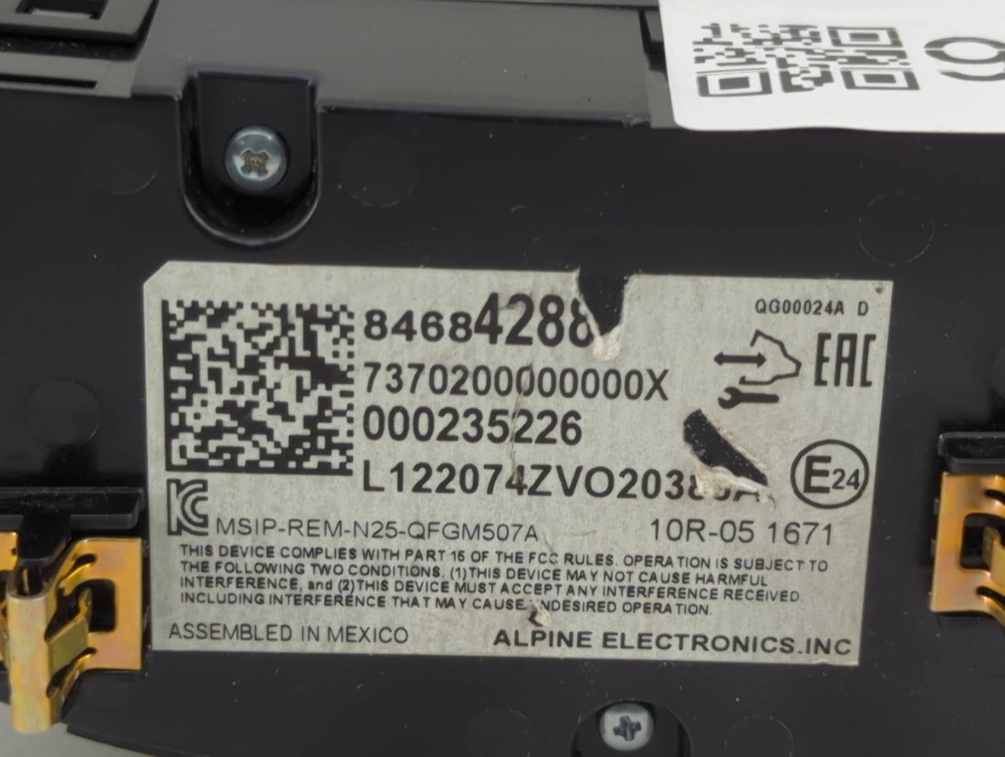 2018-2021 Chevrolet Malibu Climate Control Module Temperature AC/Heater Replacement P/N:84684288 Fits Fits 2018 2019 2020 20
