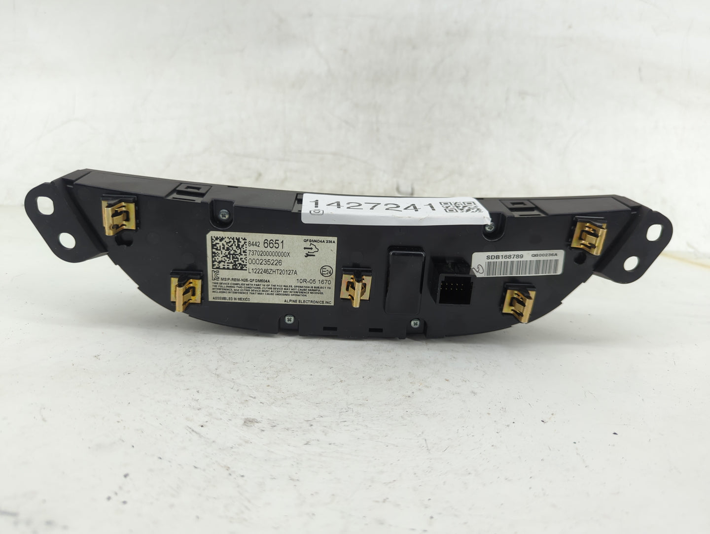 2019-2021 Chevrolet Malibu Climate Control Module Temperature AC/Heater Replacement P/N:84426651 Fits Fits 2019 2020 2021 OE