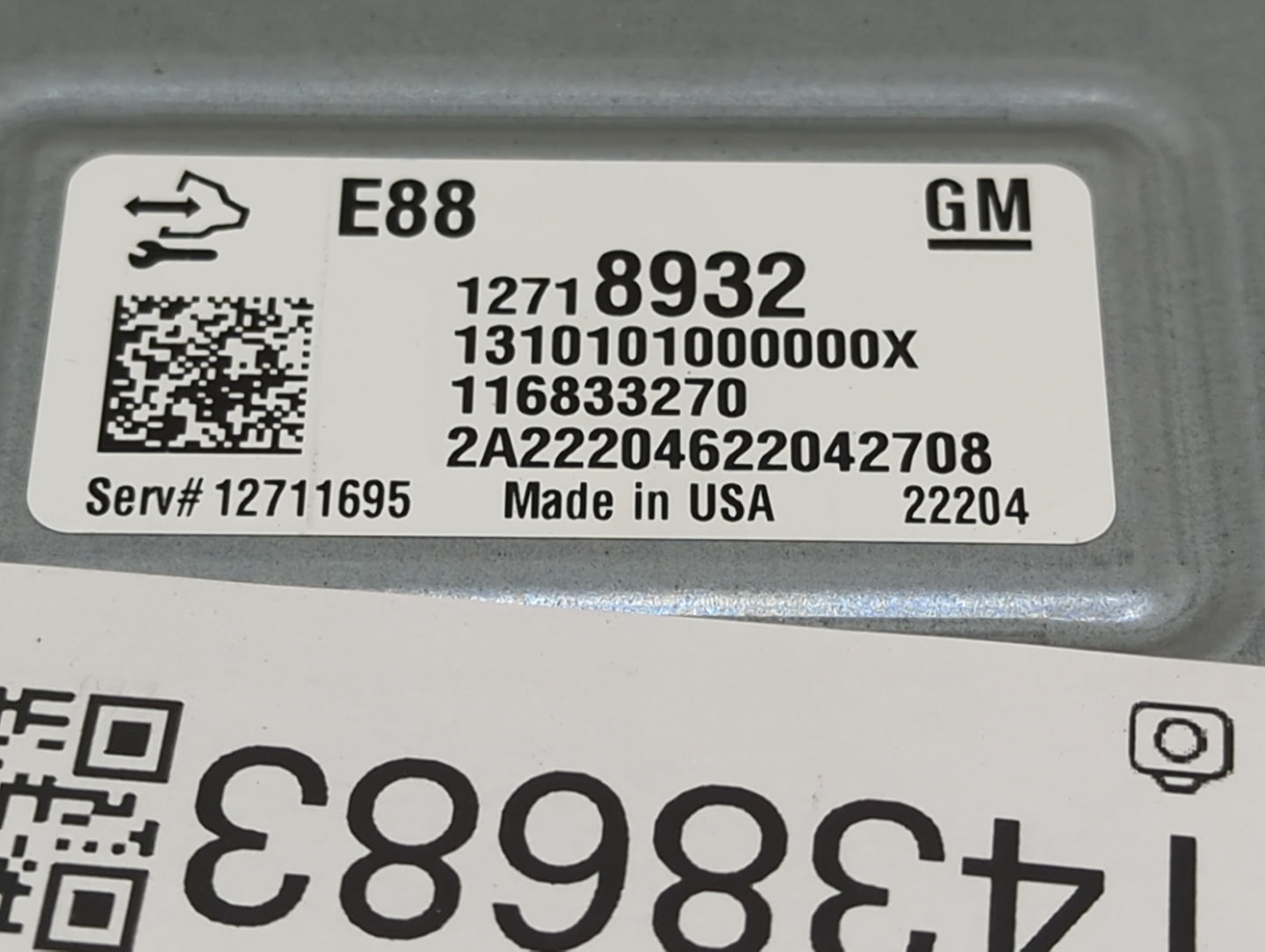 2020-2021 Chevrolet Malibu PCM Engine Control Computer ECU ECM PCU OEM P/N:12718932 12711695 Fits Fits 2020 2021 2022 OEM Us