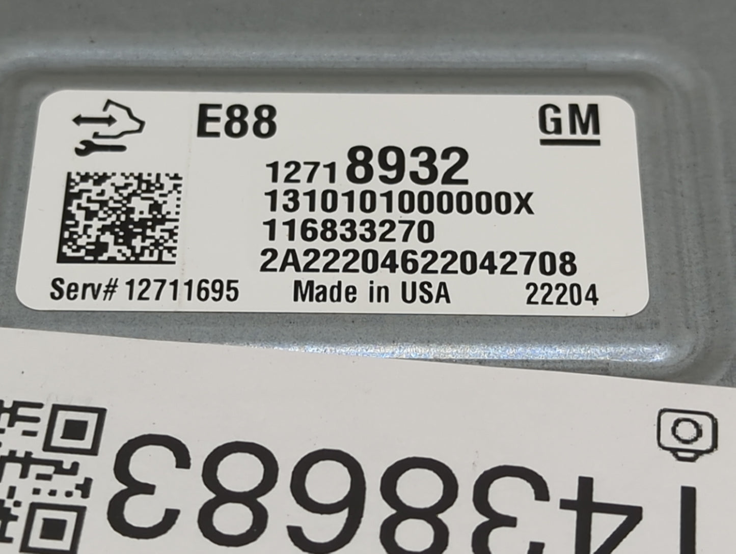 2020-2021 Chevrolet Malibu PCM Engine Control Computer ECU ECM PCU OEM P/N:12718932 12711695 Fits Fits 2020 2021 2022 OEM Us