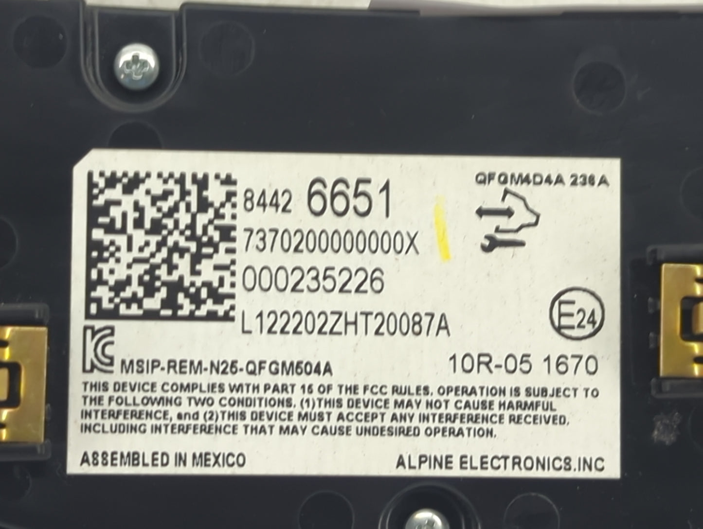 2019-2021 Chevrolet Malibu Climate Control Module Temperature AC/Heater Replacement P/N:84426651 QFGM4D4A Fits Fits 2019 202