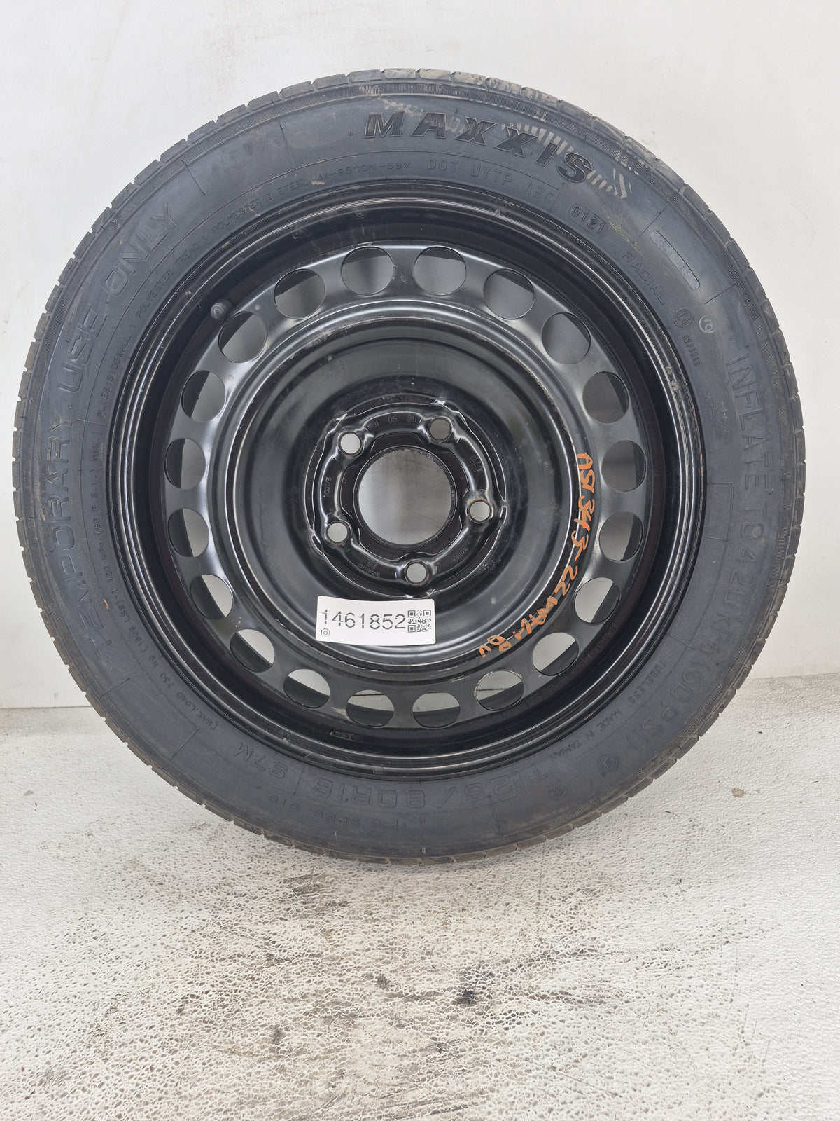 2016-2022 Chevrolet Malibu Spare Donut Tire Wheel Rim Oem Black - Oemusedautoparts1.com