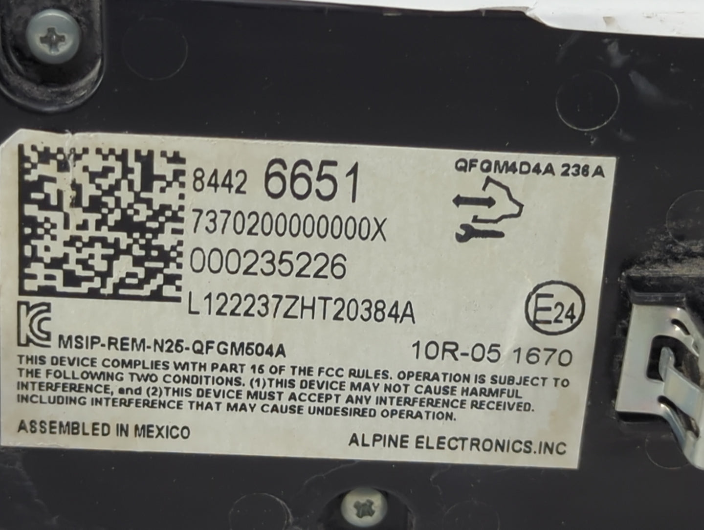 2019-2021 Chevrolet Malibu Climate Control Module Temperature AC/Heater Replacement P/N:84426651 7370200000000X Fits OEM Use