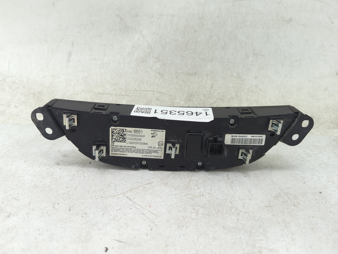 2019-2021 Chevrolet Malibu Climate Control Module Temperature AC/Heater Replacement P/N:84426651 7370200000000X Fits OEM Use