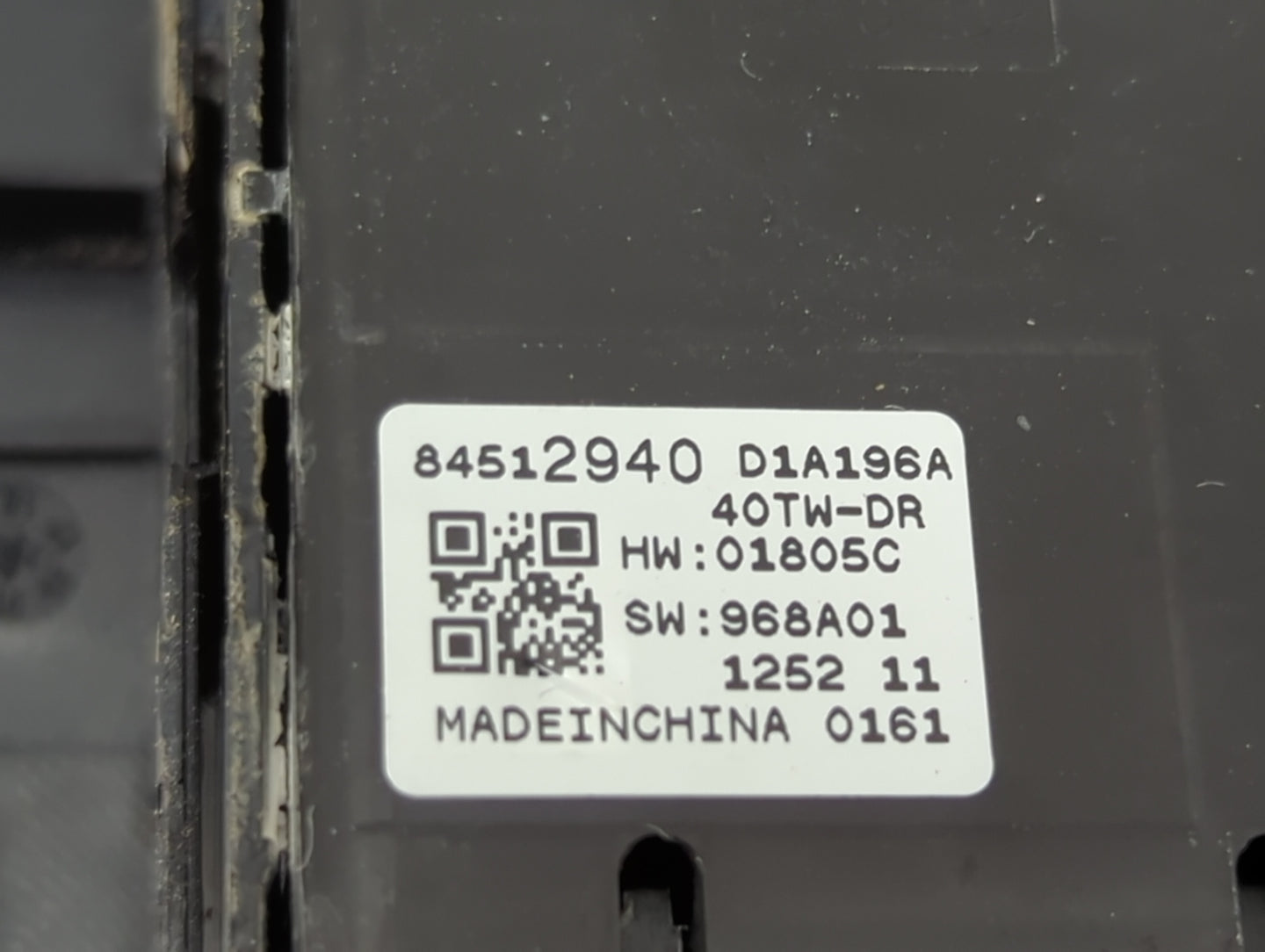 2016-2021 Chevrolet Malibu Master Power Window Switch Replacement Driver Side Left P/N:84512940 Fits OEM Used Auto Parts - O