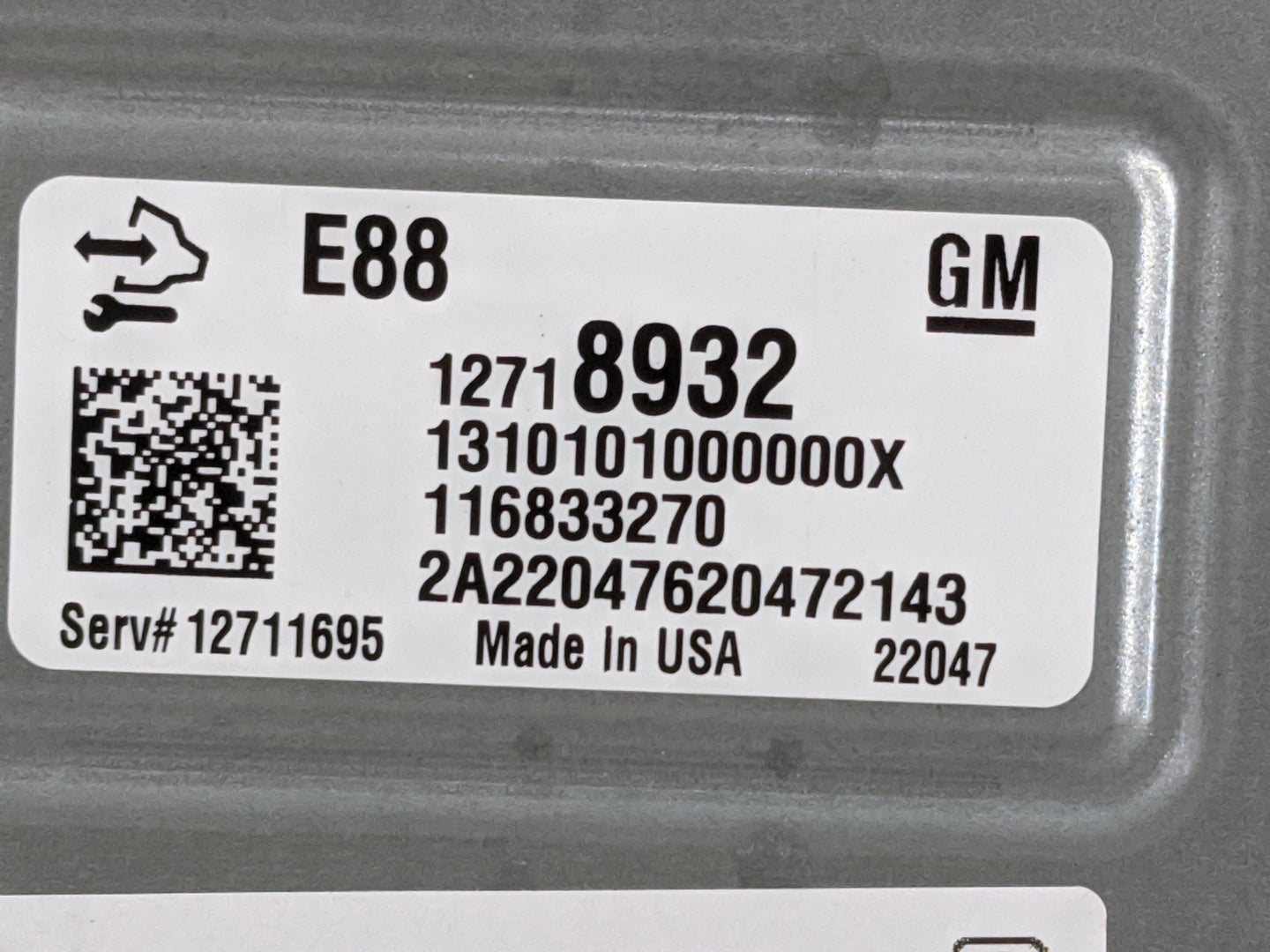 2020-2021 Chevrolet Malibu PCM Engine Control Computer ECU ECM PCU OEM P/N:12718932 12711695 Fits Fits 2020 2021 2022 OEM Us