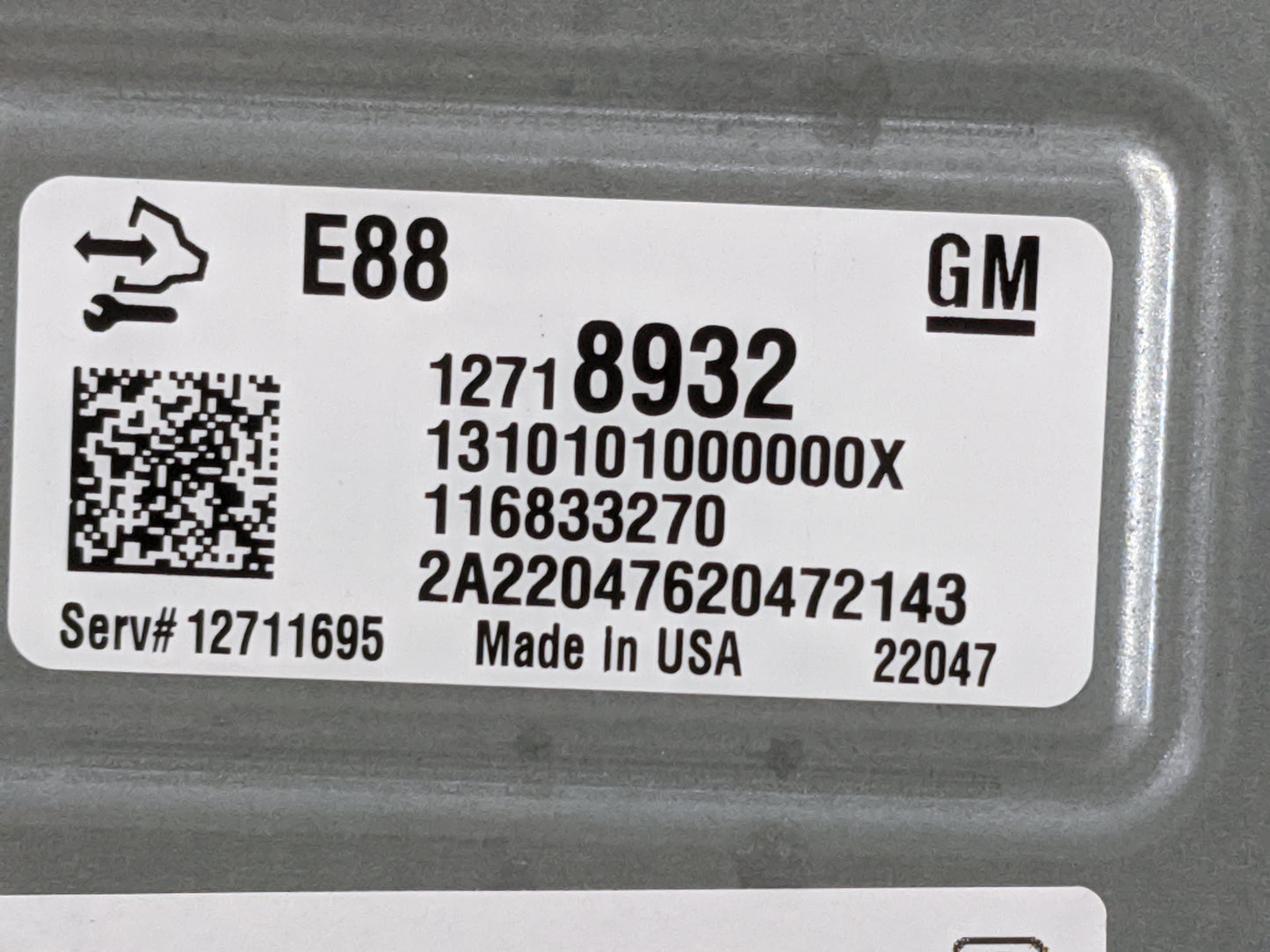 2020-2021 Chevrolet Malibu PCM Engine Control Computer ECU ECM PCU OEM P/N:12718932 12711695 Fits Fits 2020 2021 2022 OEM Us