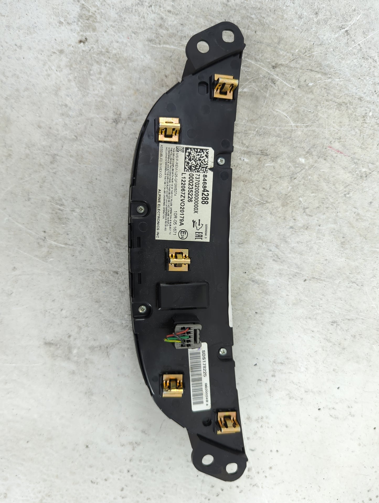 2019-2021 Chevrolet Malibu Climate Control Module Temperature AC/Heater Replacement P/N:84684288 MSIP-REM-N25-QFGM507A Fits 