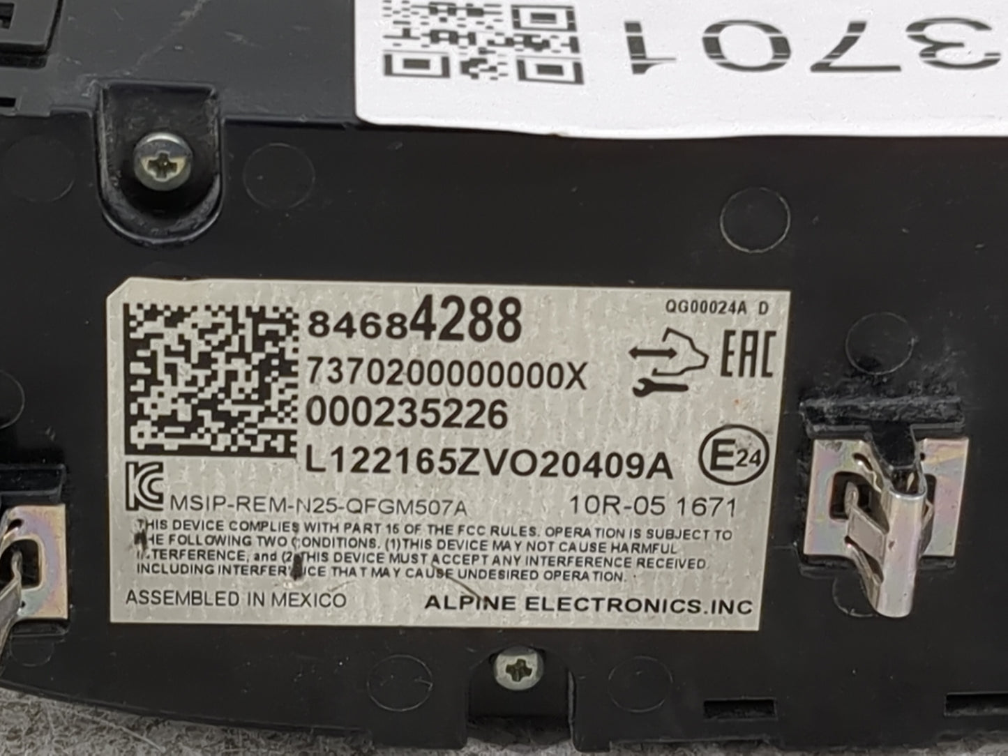 2018-2021 Chevrolet Malibu Climate Control Module Temperature AC/Heater Replacement P/N:84684288 7370200000000X Fits OEM Use