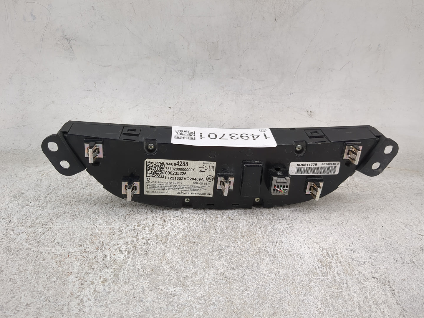 2018-2021 Chevrolet Malibu Climate Control Module Temperature AC/Heater Replacement P/N:84684288 7370200000000X Fits OEM Use