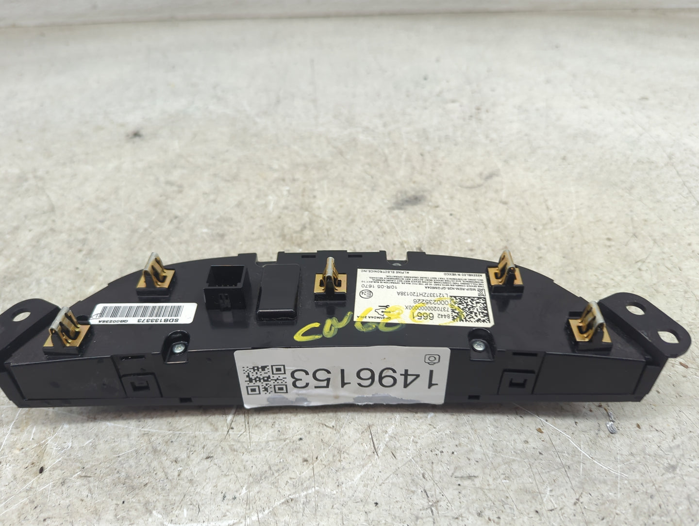 2019-2021 Chevrolet Malibu Climate Control Module Temperature AC/Heater Replacement P/N:23274442 SDB133373 Fits OEM Used Aut