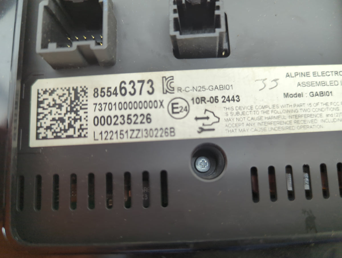 2022 Chevrolet Malibu Information Radio Display Screen Black 1517124 - Oemusedautoparts1.com