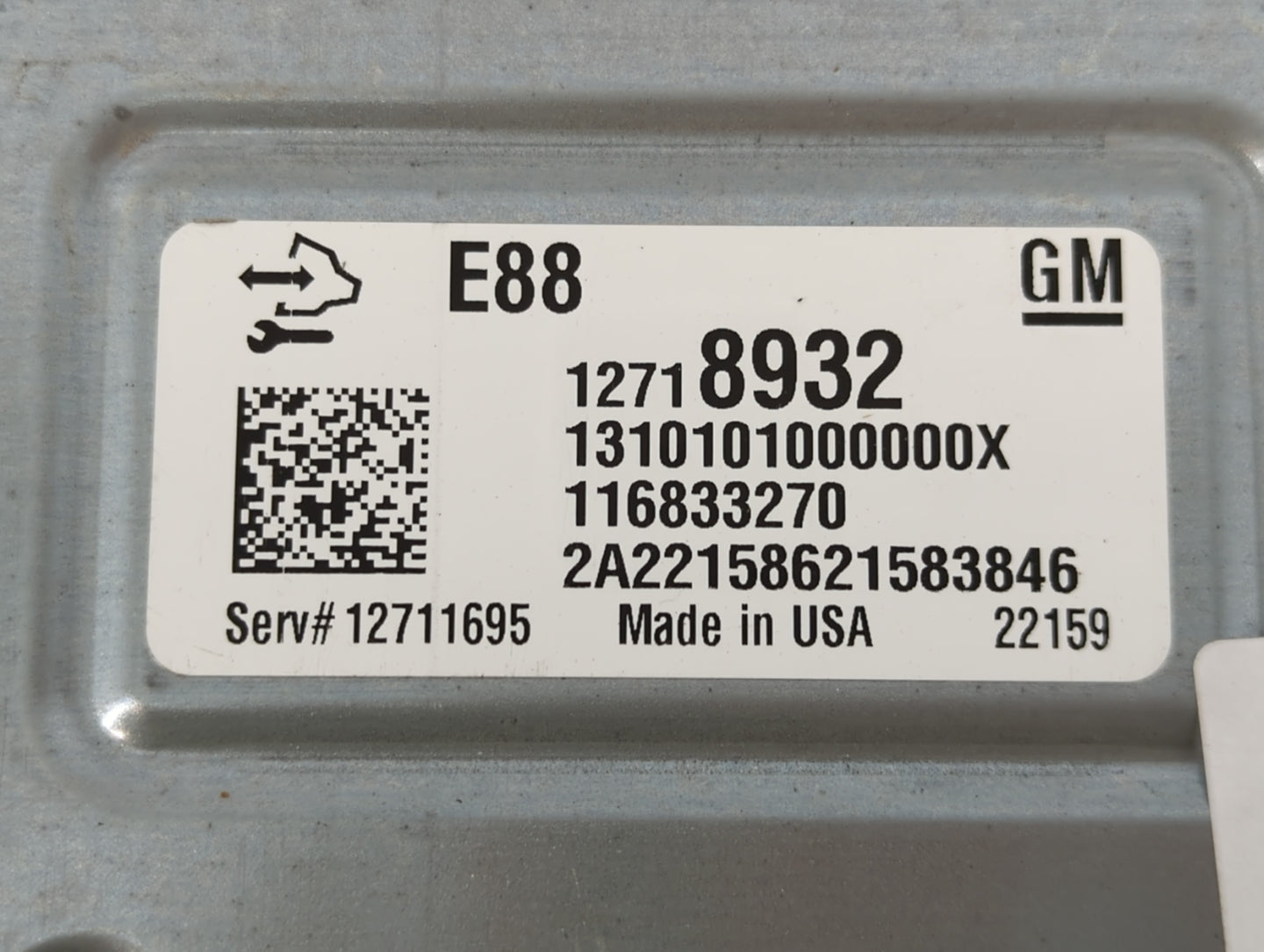2020-2021 Chevrolet Malibu PCM Engine Control Computer ECU ECM PCU OEM P/N:12718932 Fits Fits 2020 2021 2022 OEM Used Auto P