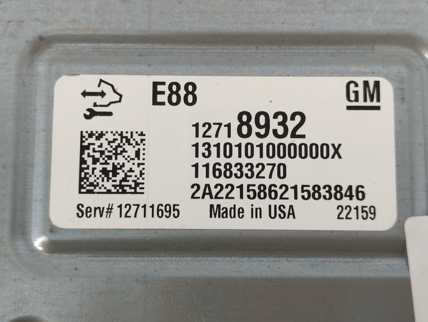 2020-2021 Chevrolet Malibu PCM Engine Control Computer ECU ECM PCU OEM P/N:12718932 Fits Fits 2020 2021 2022 OEM Used Auto P