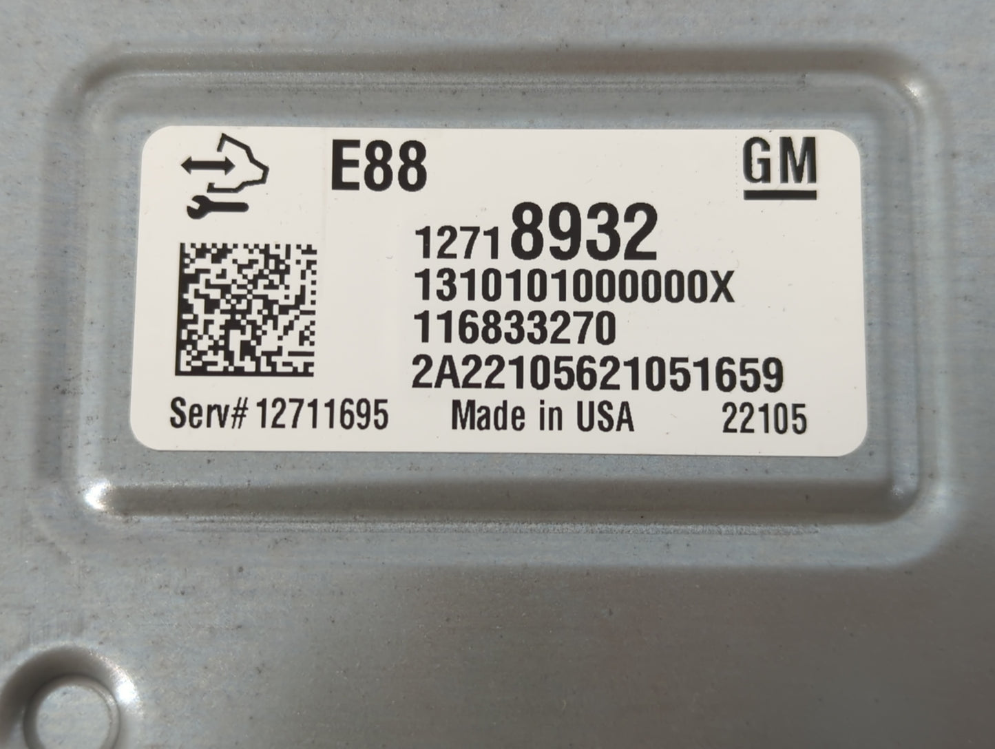 2020-2021 Chevrolet Malibu PCM Engine Control Computer ECU ECM PCU OEM P/N:12718932 Fits Fits 2020 2021 2022 OEM Used Auto P