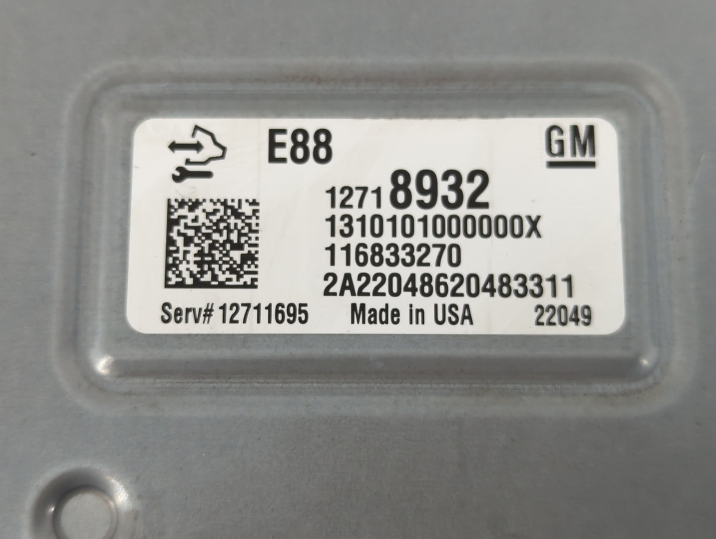 2020-2021 Chevrolet Malibu PCM Engine Control Computer ECU ECM PCU OEM P/N:12718932 Fits Fits 2020 2021 2022 OEM Used Auto P