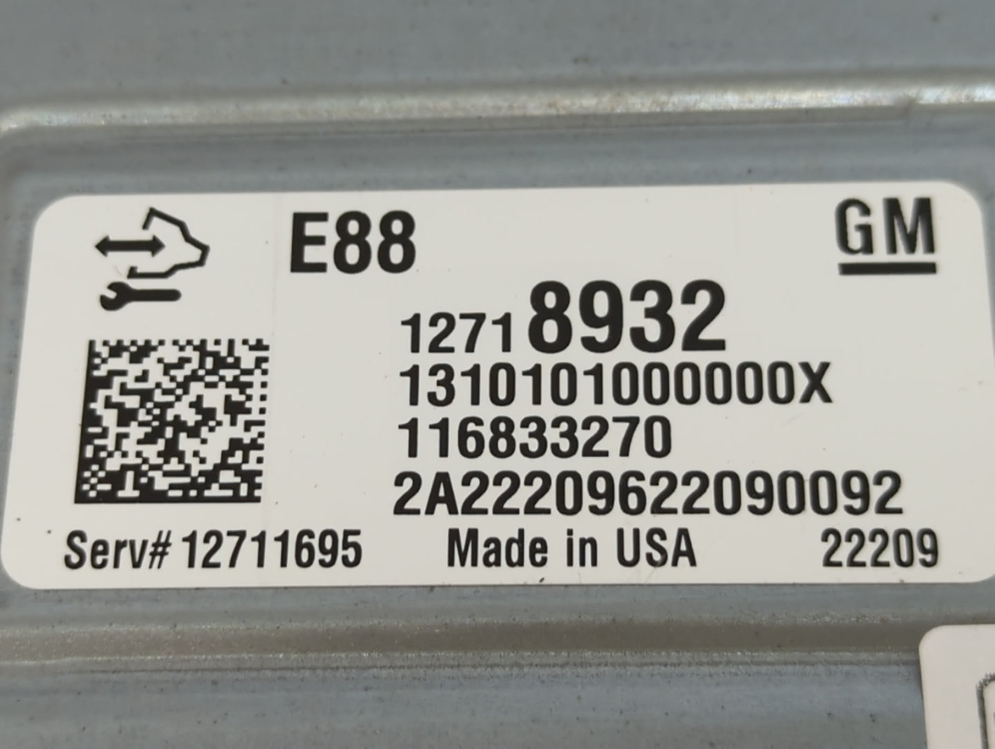 2020-2021 Chevrolet Malibu PCM Engine Control Computer ECU ECM PCU OEM P/N:12718932 Fits Fits 2020 2021 2022 OEM Used Auto P