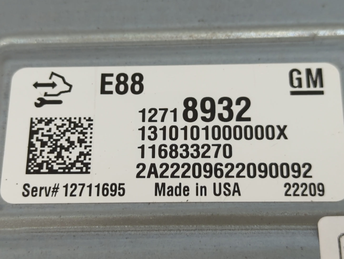 2020-2021 Chevrolet Malibu PCM Engine Control Computer ECU ECM PCU OEM P/N:12718932 Fits Fits 2020 2021 2022 OEM Used Auto P