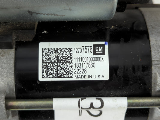 2017-2021 Chevrolet Malibu Car Starter Motor Solenoid OEM P/N:12707576 Fits Fits 2017 2018 2019 2020 2021 2022 OEM Used Auto Parts