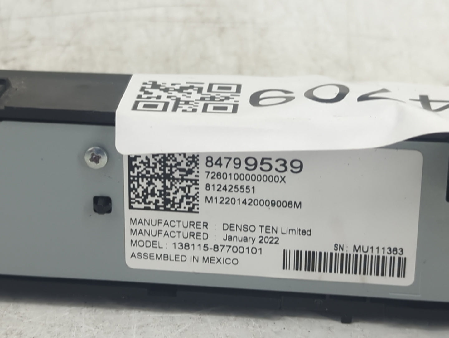 2019-2022 Chevrolet Silverado 1500 Radio Control Panel - Oemusedautoparts1.com