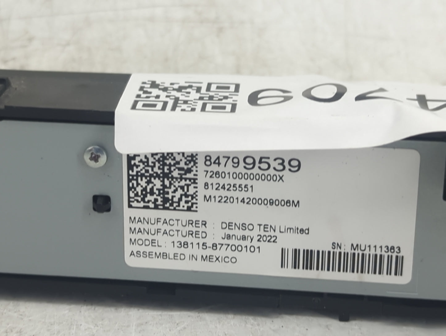 2019-2022 Chevrolet Silverado 1500 Radio Control Panel - Oemusedautoparts1.com