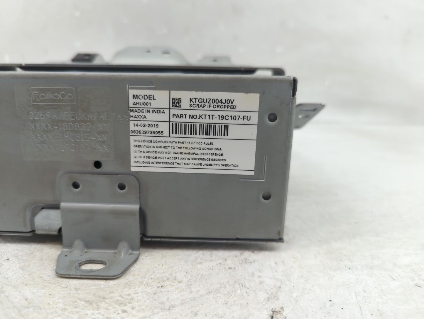 2020-2022 Chevrolet Spark Radio AM FM Cd Player Receiver Replacement P/N:KT1T-19C107-FU Fits Fits 2020 2021 2022 OEM Used Au