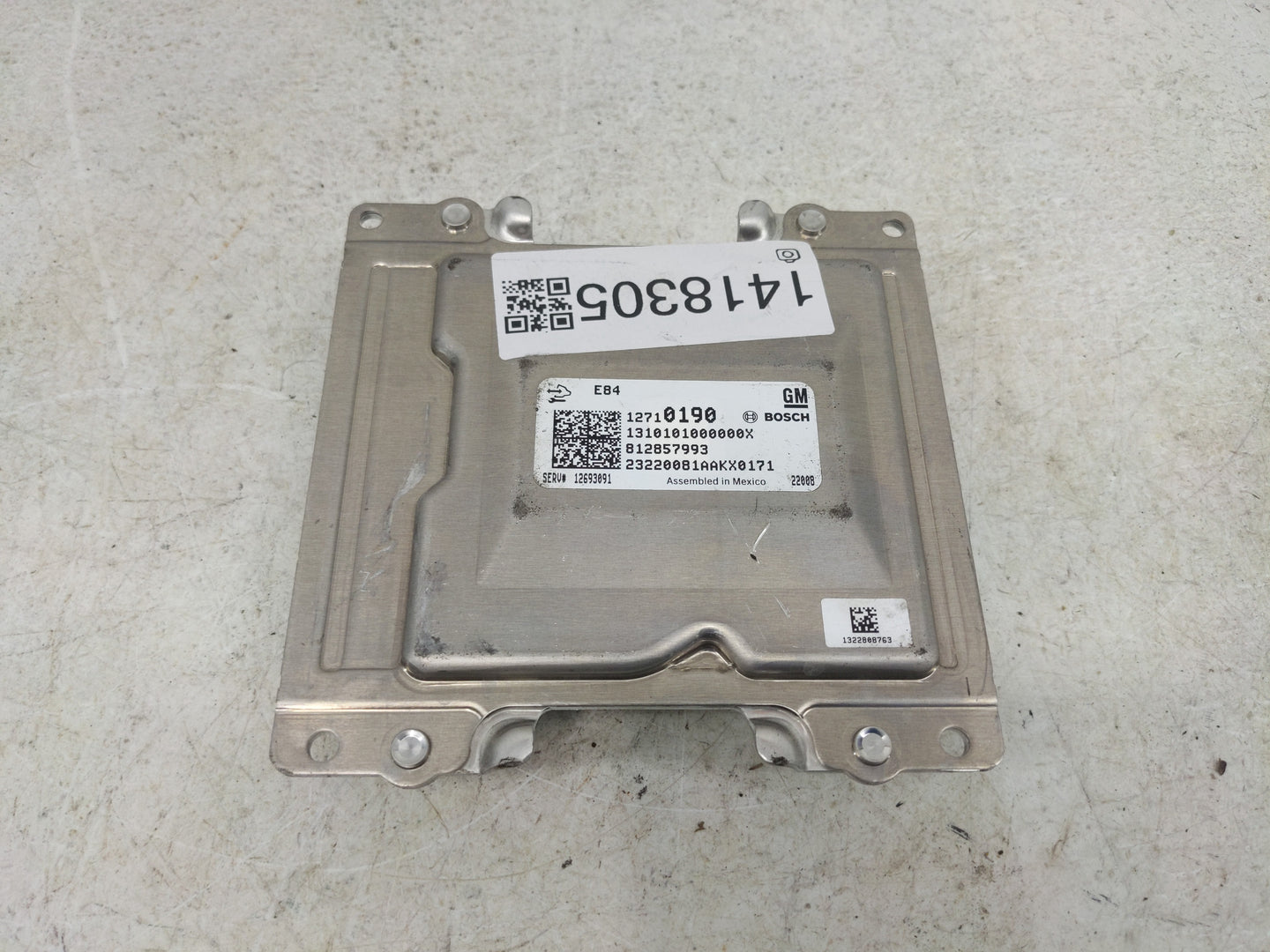 2019-2022 Chevrolet Spark PCM Engine Control Computer ECU ECM PCU OEM P/N:812857993 12710190 Fits Fits 2019 2020 2021 2022 O
