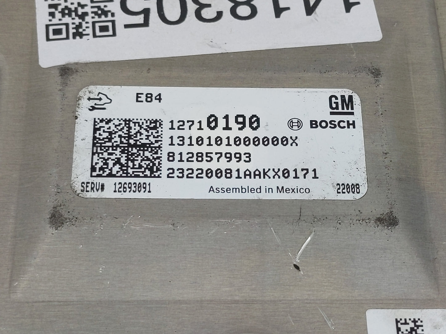 2019-2022 Chevrolet Spark PCM Engine Control Computer ECU ECM PCU OEM P/N:812857993 12710190 Fits Fits 2019 2020 2021 2022 O