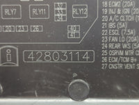 2019-2022 Chevrolet Spark Fusebox Fuse Box Panel Relay Module Fits Fits 2019 2020 2021 2022 OEM Used Auto Parts - Oemusedaut