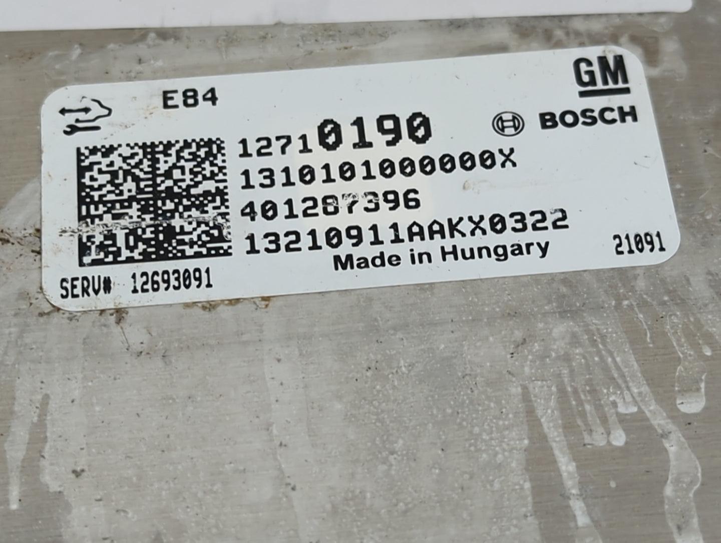 2019-2022 Chevrolet Spark PCM Engine Control Computer ECU ECM PCU OEM P/N:12710190 12693091 Fits Fits 2019 2020 2021 2022 OE