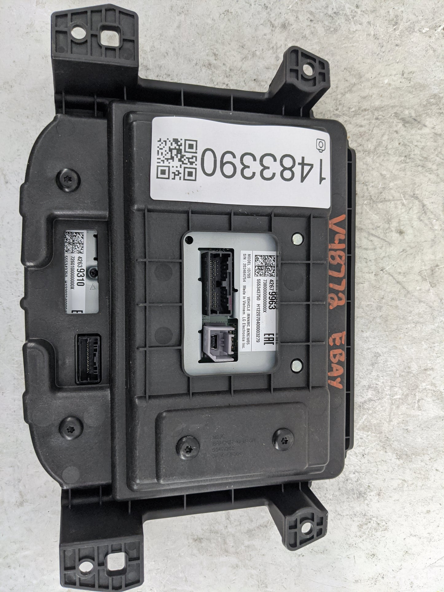 2019-2022 Chevrolet Spark Information Display Screen 1483390 - Oemusedautoparts1.com