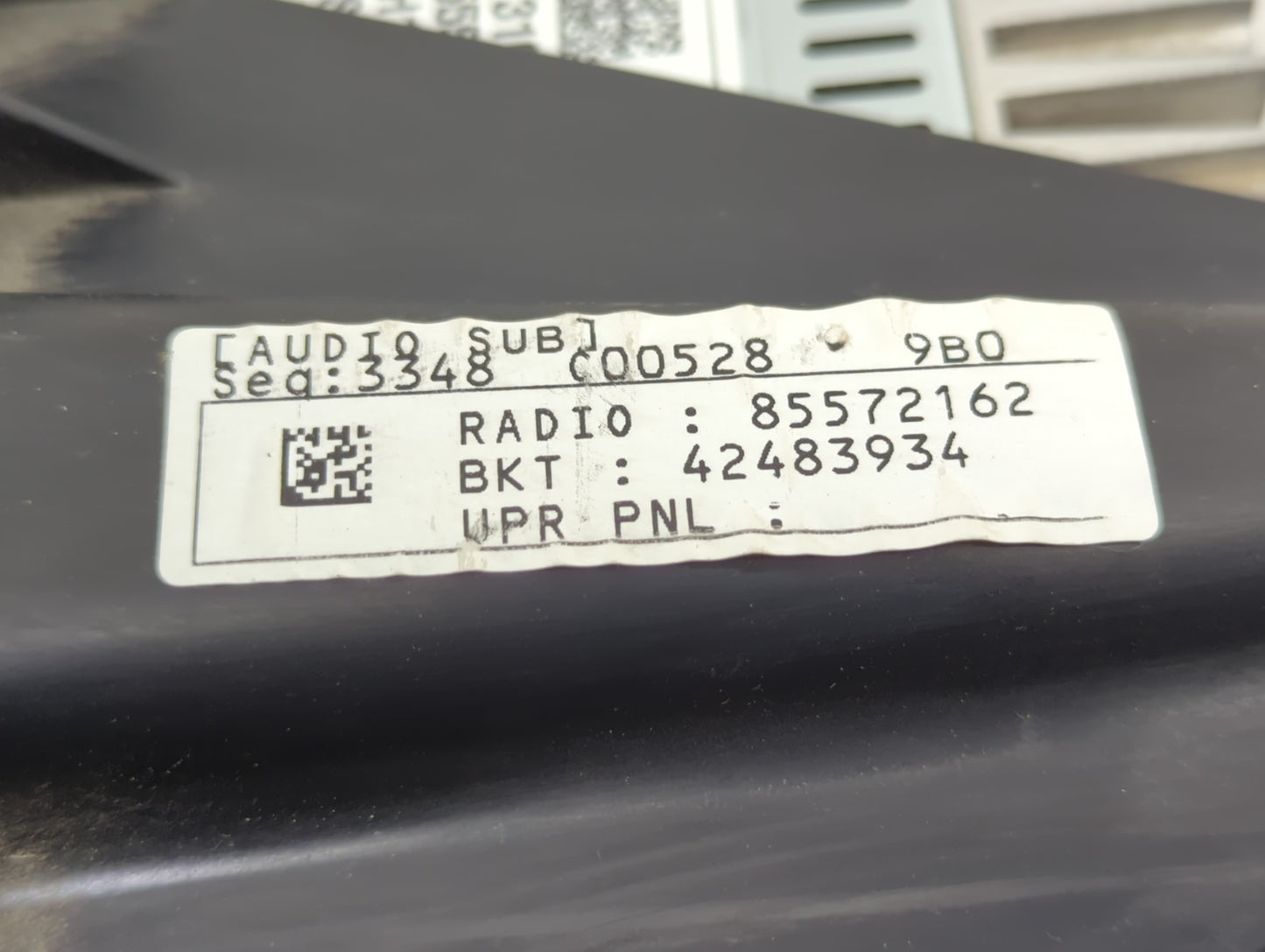 2022 Chevrolet Trailblazer Radio AM FM Cd Player Receiver Replacement P/N:85572162 Fits OEM Used Auto Parts - Oemusedautopar