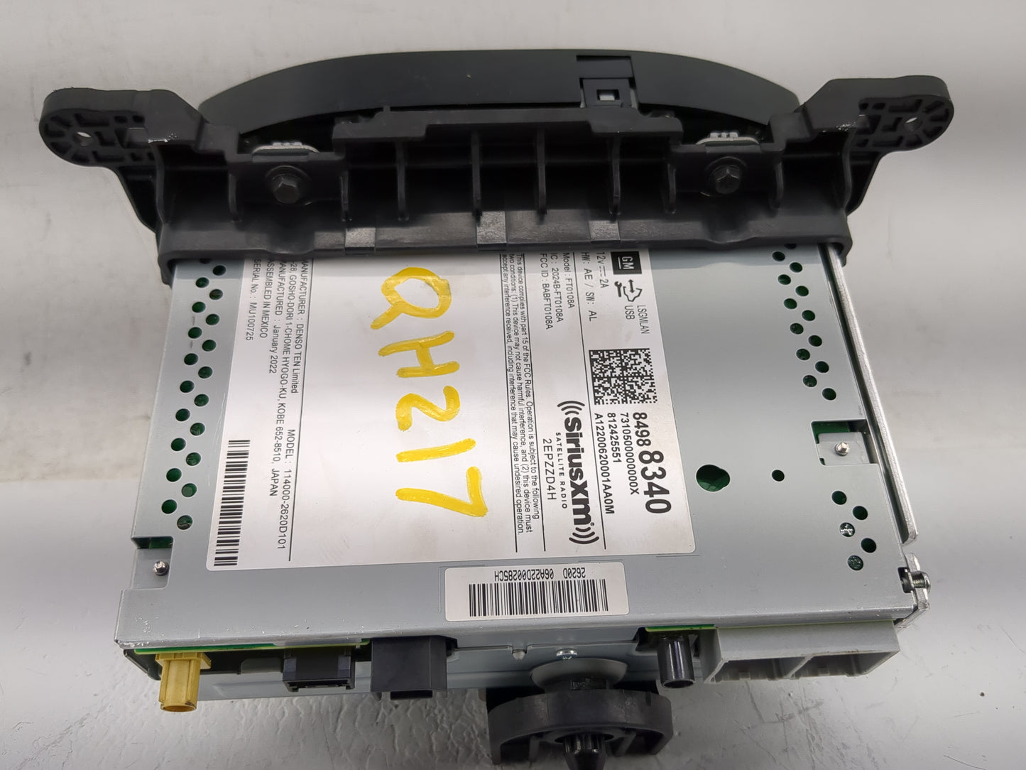 2021 Chevrolet Trax Radio AM FM Cd Player Receiver Replacement P/N:84988340 Fits OEM Used Auto Parts - Oemusedautoparts1.com