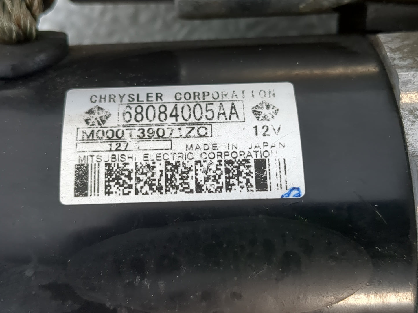 2015-2017 Chrysler 200 Car Starter Motor Solenoid OEM P/N:68084005AA Fits Fits 2014 2015 2016 2017 2018 2019 2020 2021 2022 
