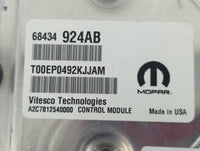 2020-2022 Chrysler 300 PCM Engine Control Computer ECU ECM PCU OEM P/N:68434924AB Fits Fits 2020 2021 2022 OEM Used Auto Par
