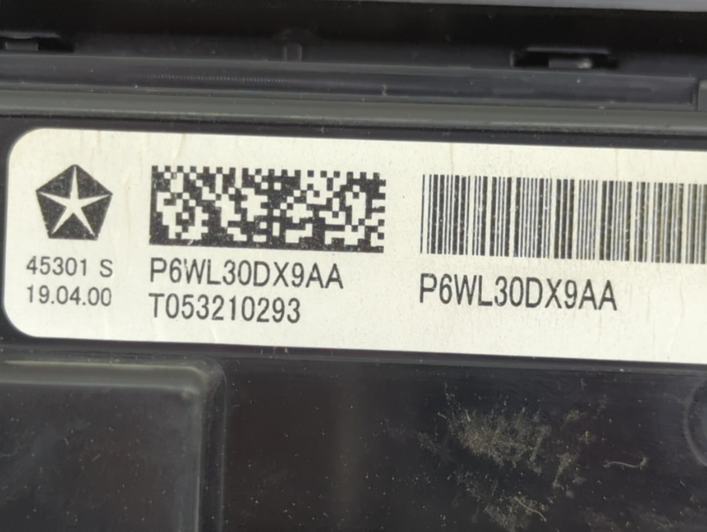 2022 Chrysler Pacifica Climate Control Module Temperature AC/Heater Replacement P/N:P6WL30DX9AA Fits OEM Used Auto Parts - O