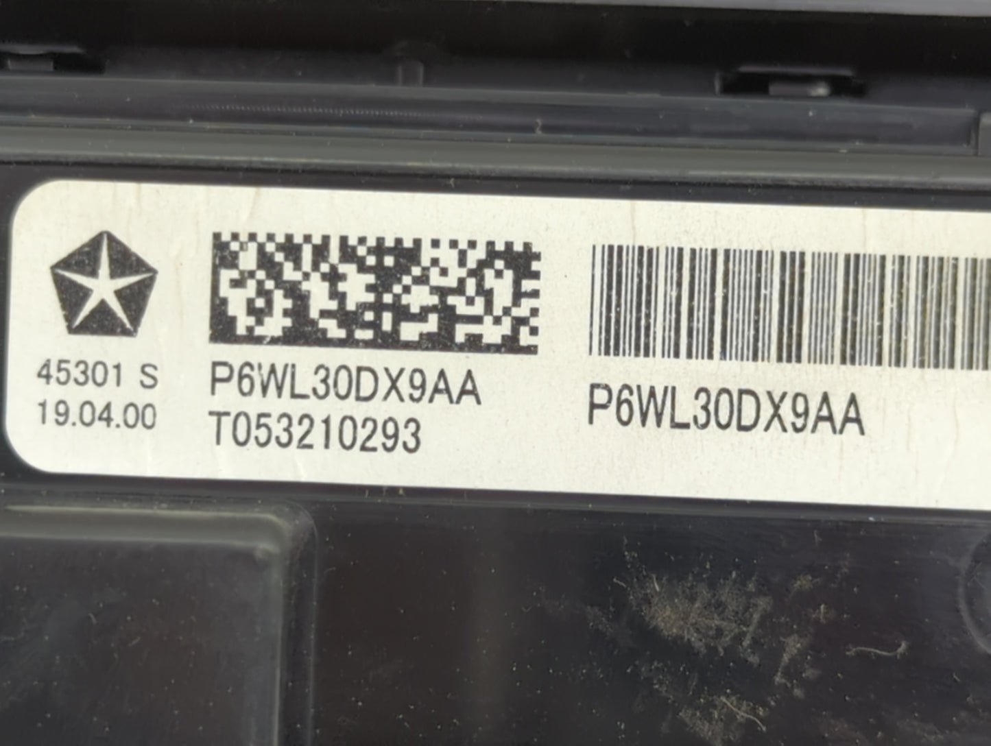 2022 Chrysler Pacifica Climate Control Module Temperature AC/Heater Replacement P/N:P6WL30DX9AA Fits OEM Used Auto Parts - O