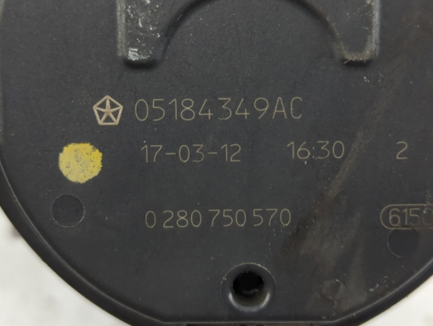 2017-2022 Chrysler Pacifica Throttle Body P/N:0 280 750 570 05184349AC Fits OEM Used Auto Parts - Oemusedautoparts1.com