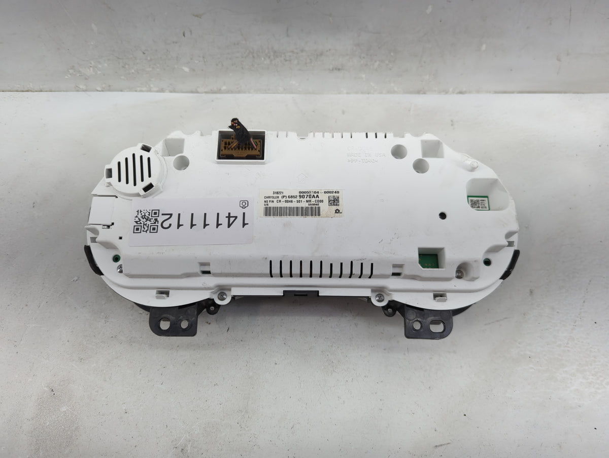 2022 Chrysler Voyager Instrument Cluster Speedometer Gauges P/N:68529070AA Miles: Fits OEM Used Auto Parts - Oemusedautopart