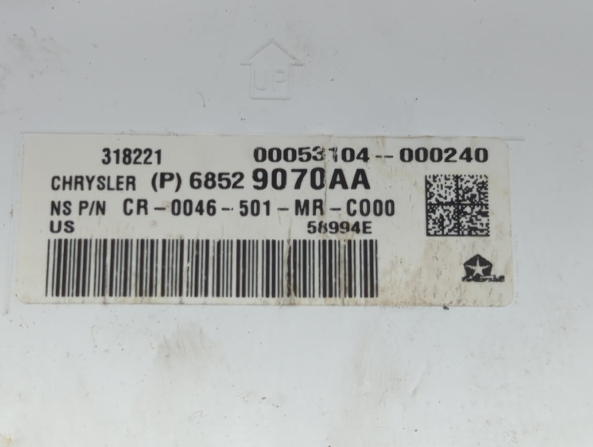2022 Chrysler Voyager Instrument Cluster Speedometer Gauges P/N:68529070AA Miles: Fits OEM Used Auto Parts - Oemusedautopart