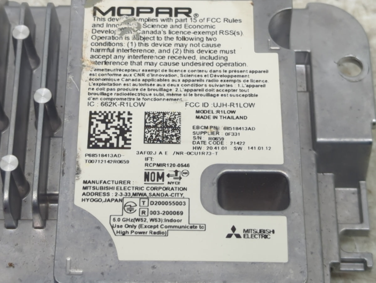 2022 Chrysler Voyager Information Display Screen 1428180 - Oemusedautoparts1.com