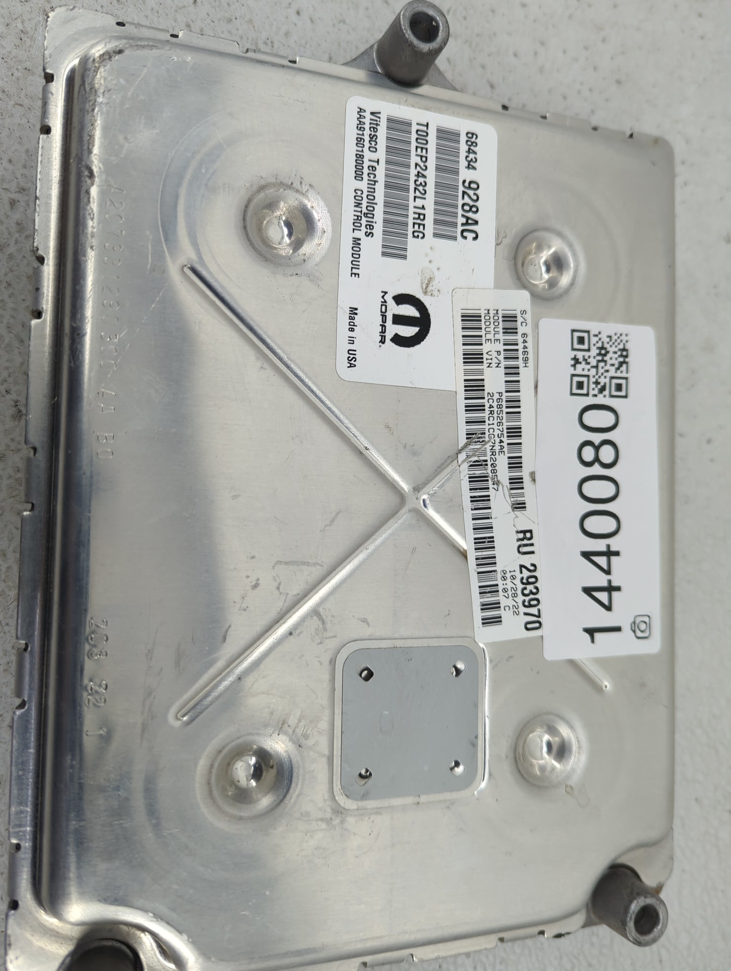 2021-2022 Chrysler Voyager PCM Engine Control Computer ECU ECM PCU OEM P/N:P68526754AE 68434928AC Fits Fits 2020 2021 2022 O